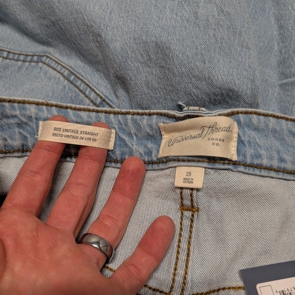Universal Threads 90's Vintage Straight Jeans Women's (Plus Size 28) New - Picture 4 of 8
